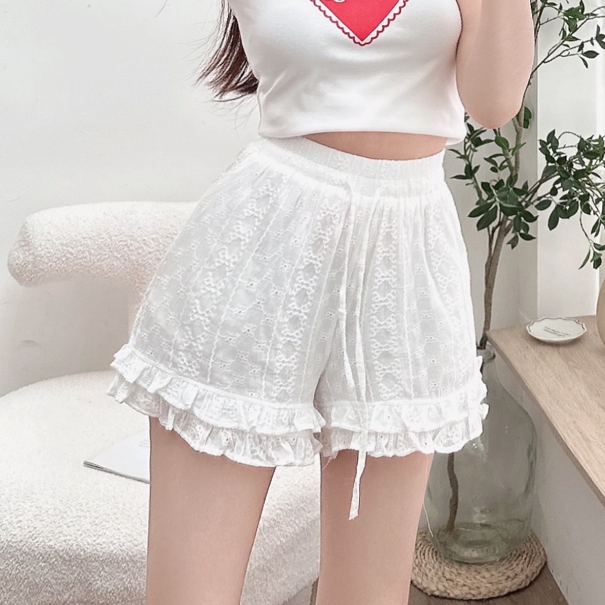 蕾絲花邊小短褲/二色