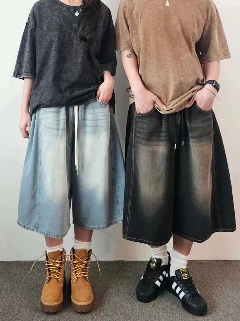 洗水牛仔短褲 F&c-074P