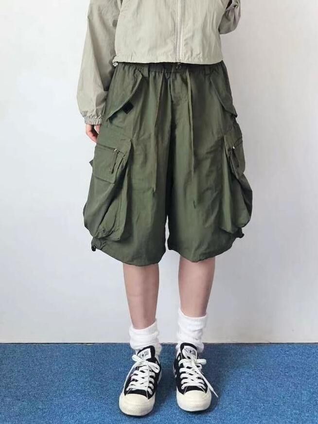 淨色工裝短褲 F&c-081P