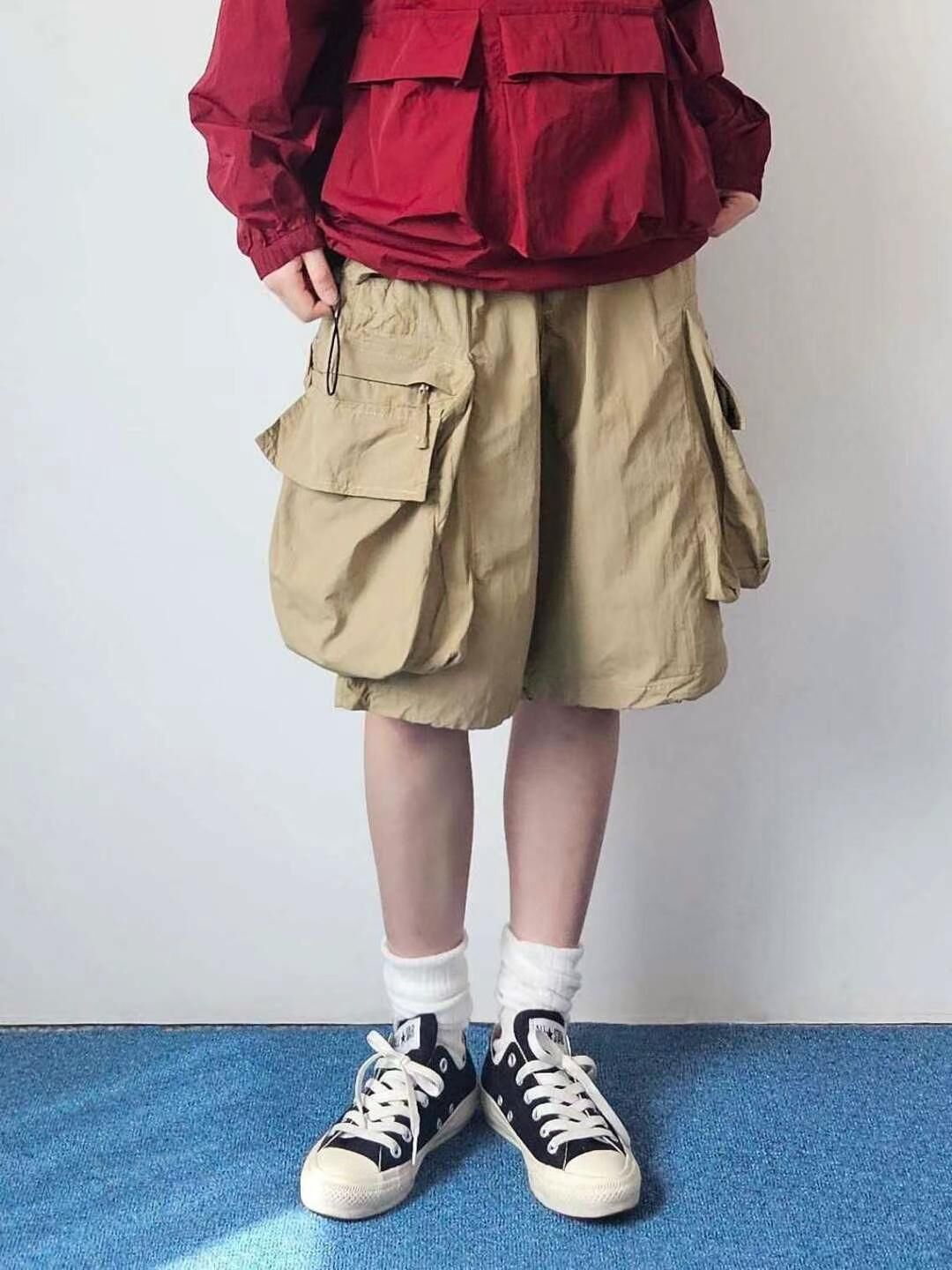 淨色工裝短褲 F&c-081P