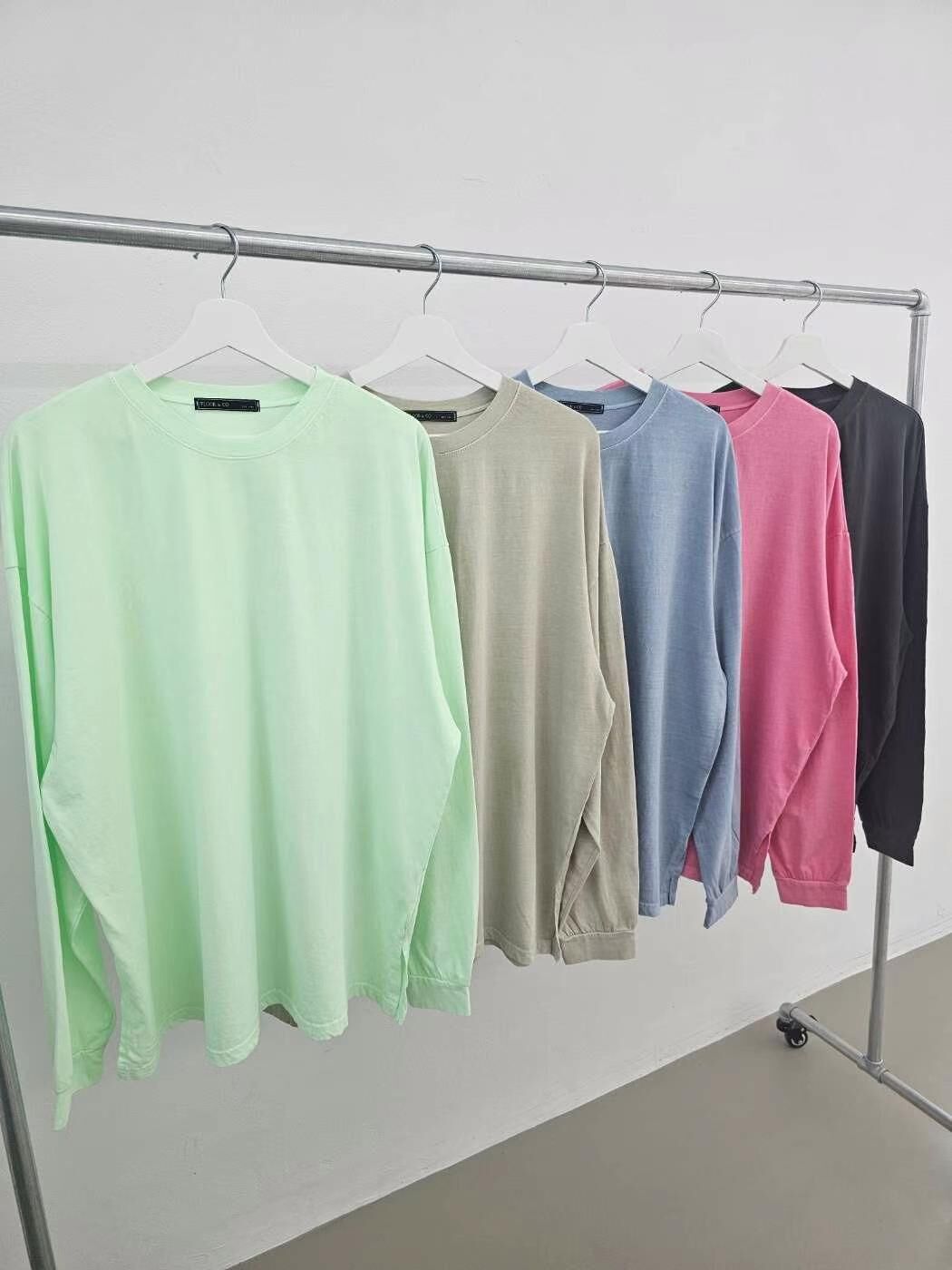 淨色長袖衫 F&c-082T