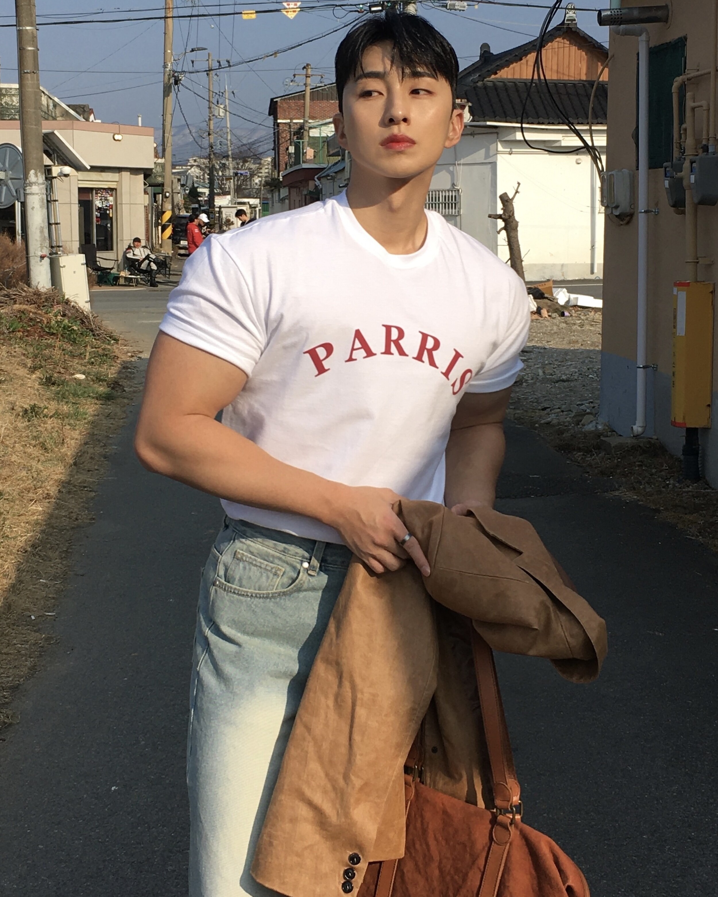 PARRIS肌肉貼合短袖T恤