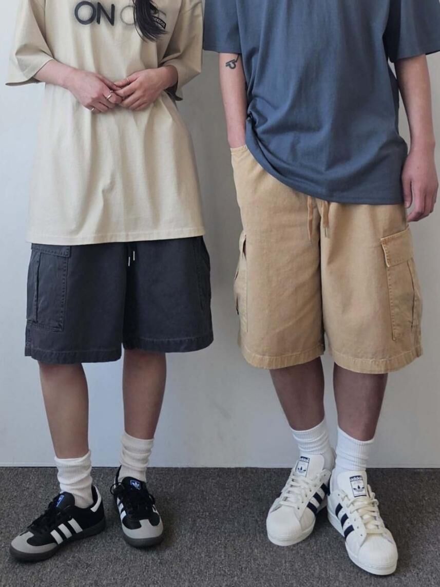 淨色工裝短褲 F&c-085P