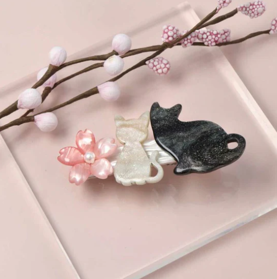 日本櫻花&貓咪髮夾