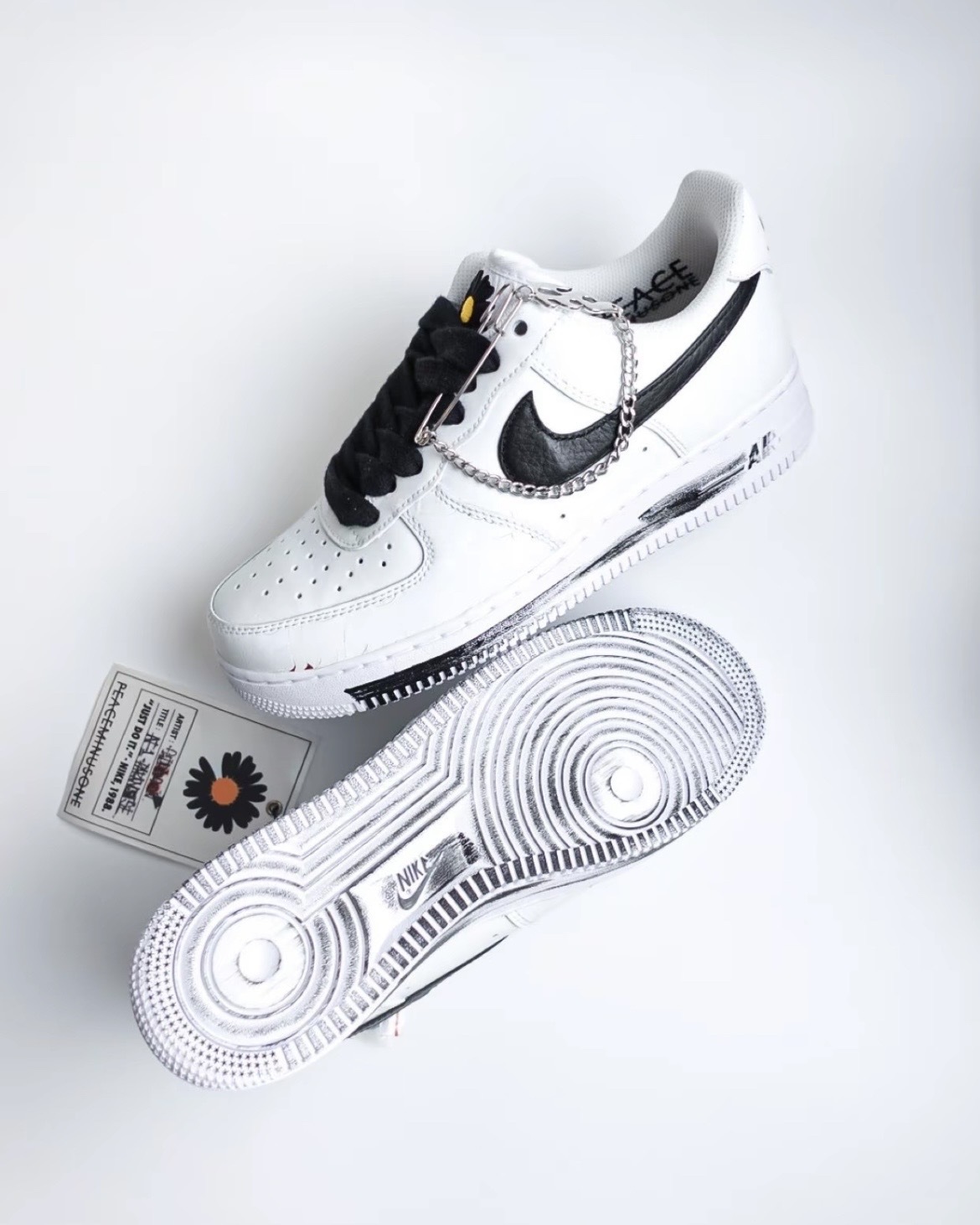 【逢甲 FUZZY】Nike Air Force 1 x GD Peaceminusone 白 雛菊 DD3223-100