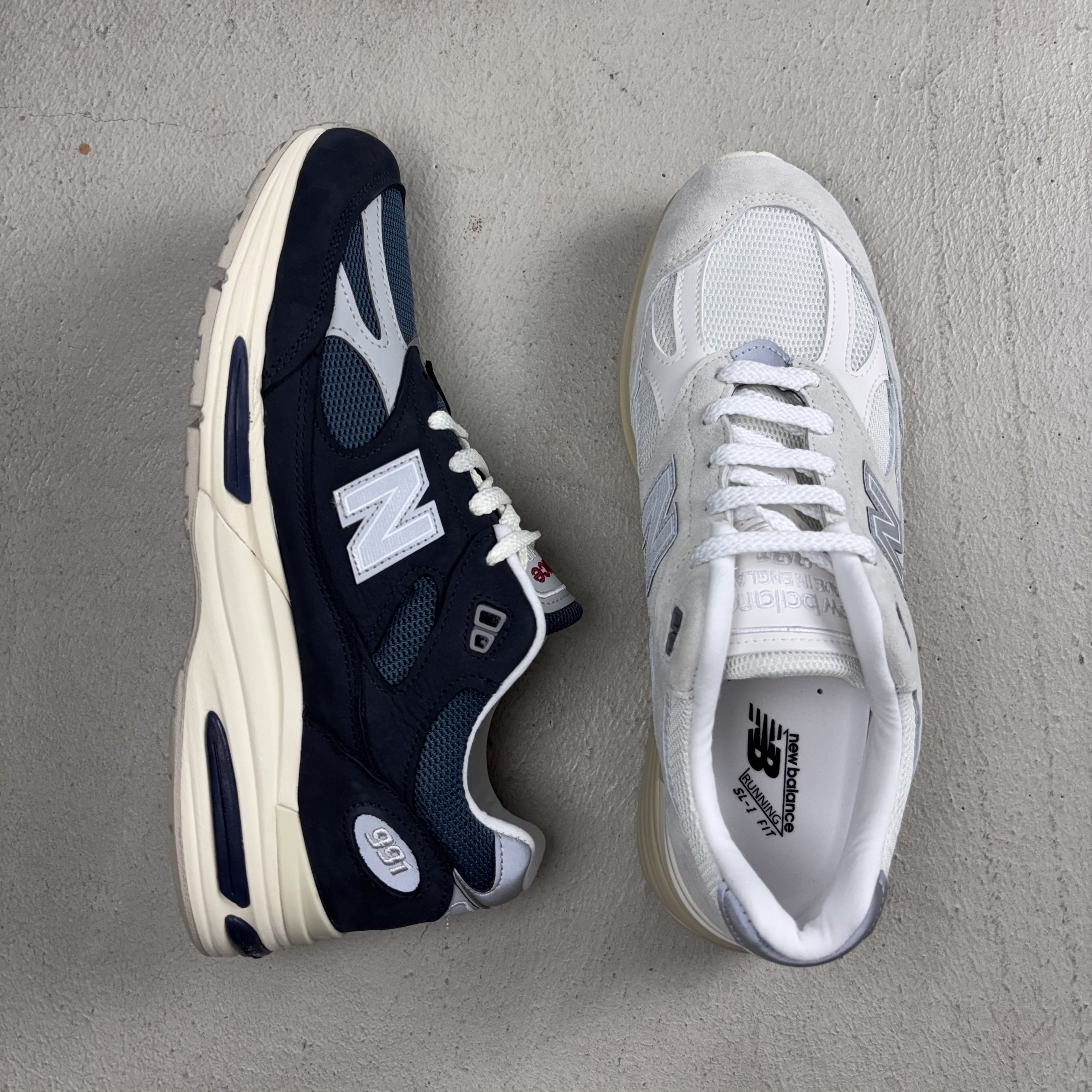 New Balance 英國製991運動鞋 灰白/海藍【U991OW2/U991VN2】