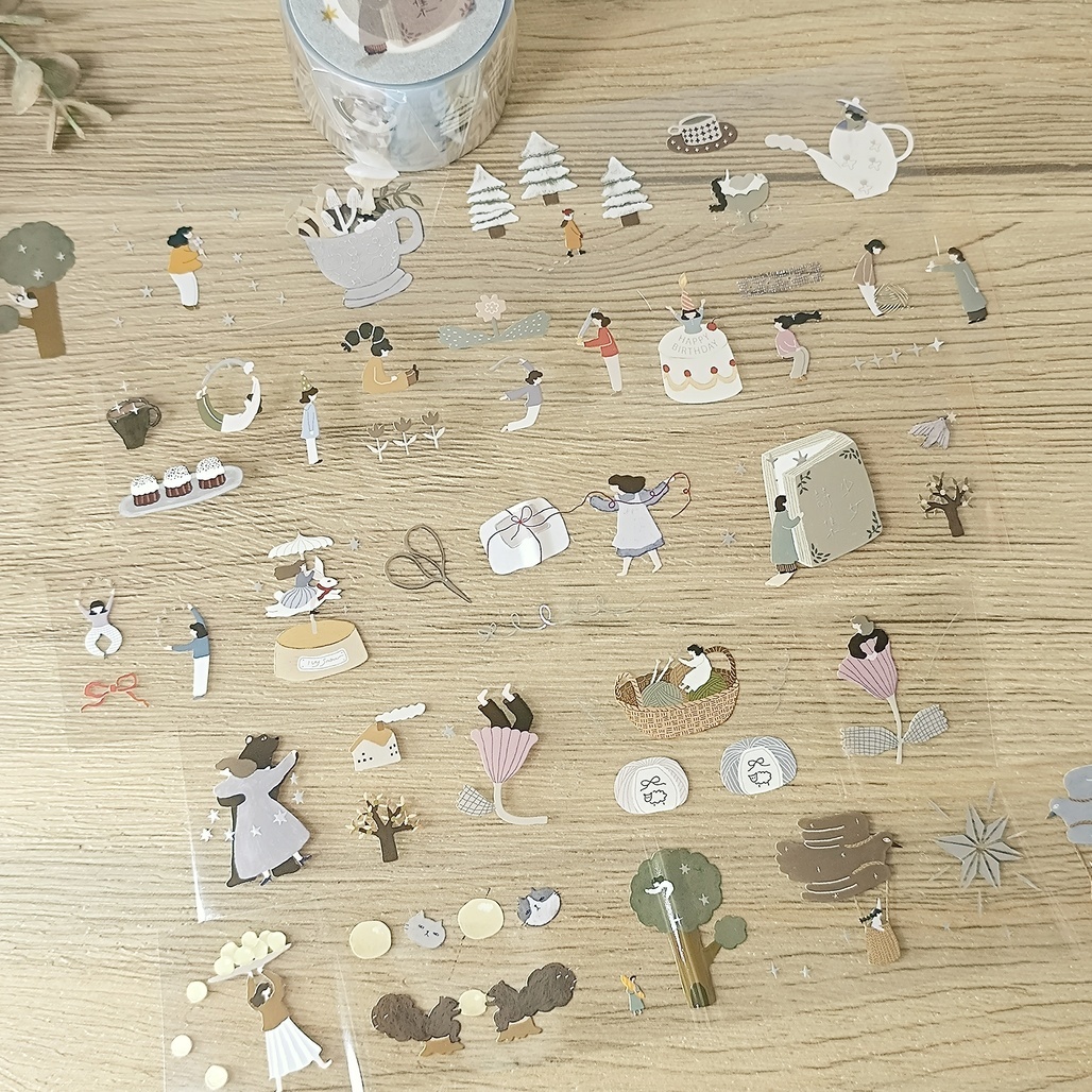 森空．少女詩集 4cm亮面燙銀PET膠帶 <整捲/分裝>