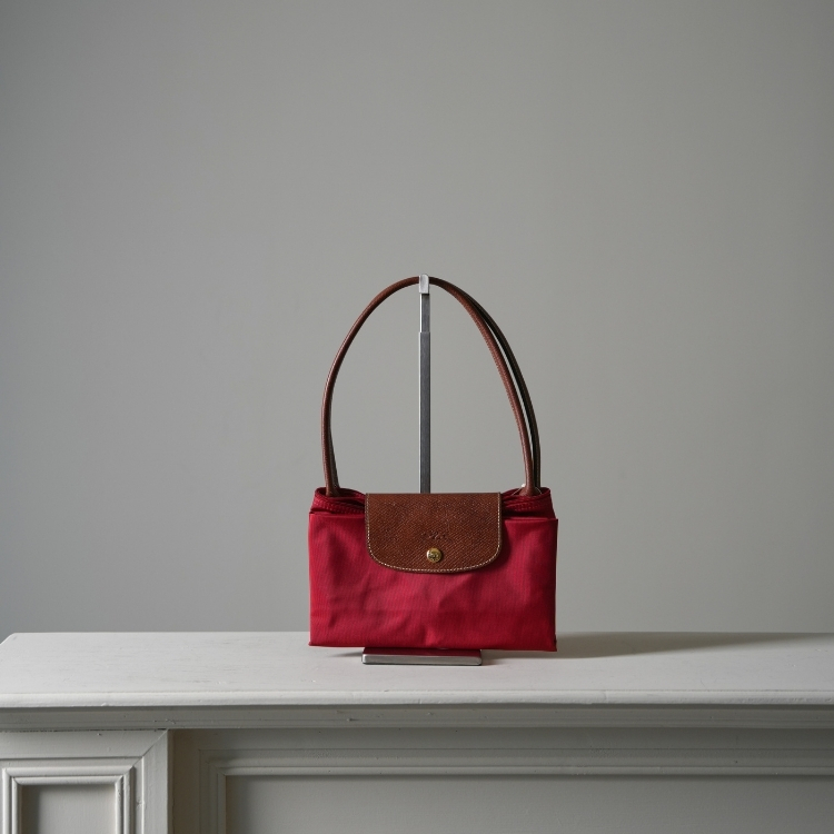 Longchamp 紅色購物袋