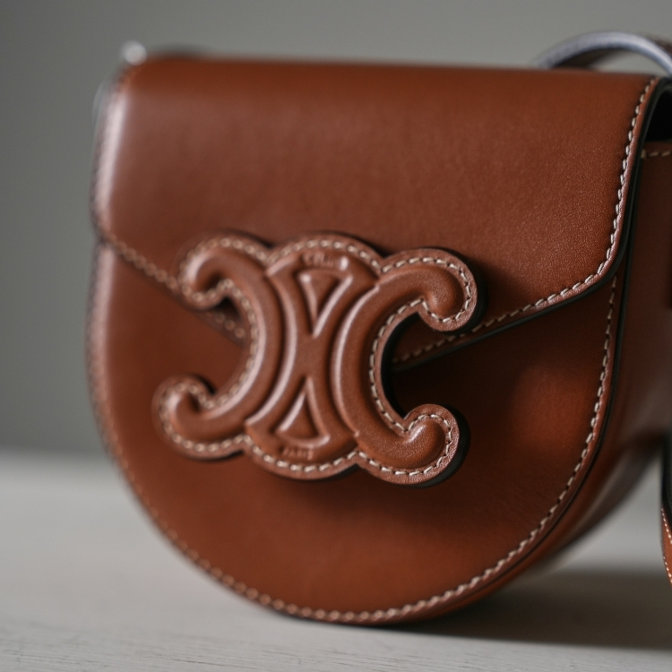 Celine 棕色凱旋門小包