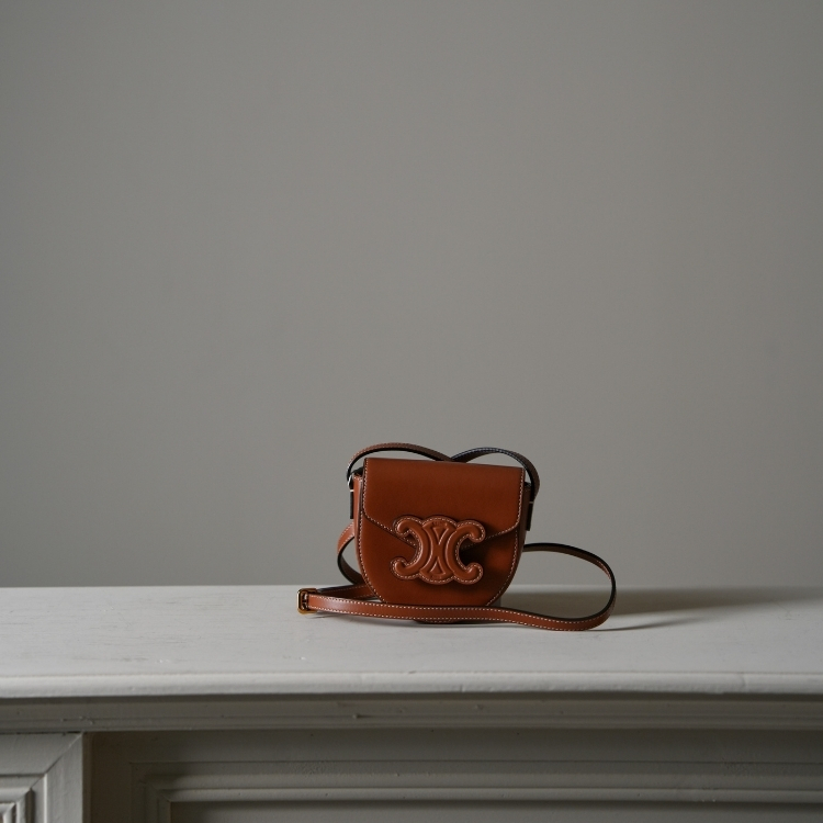 Celine 棕色凱旋門小包