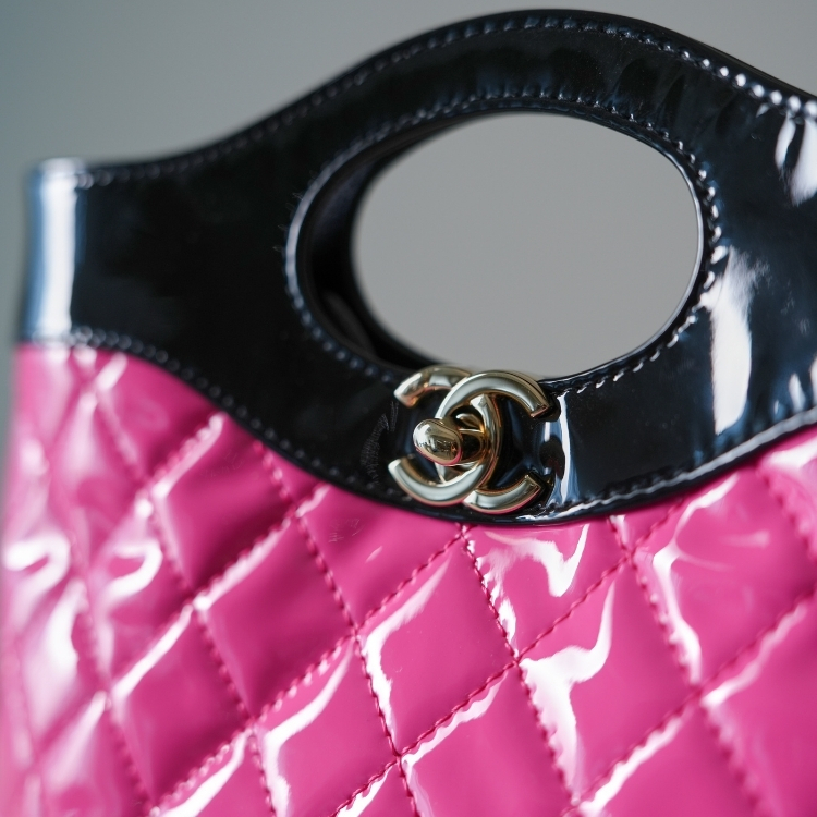 Chanel 31mini 黑配桃紅