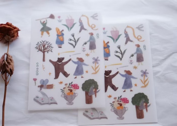 森空．少女詩集 轉印貼紙