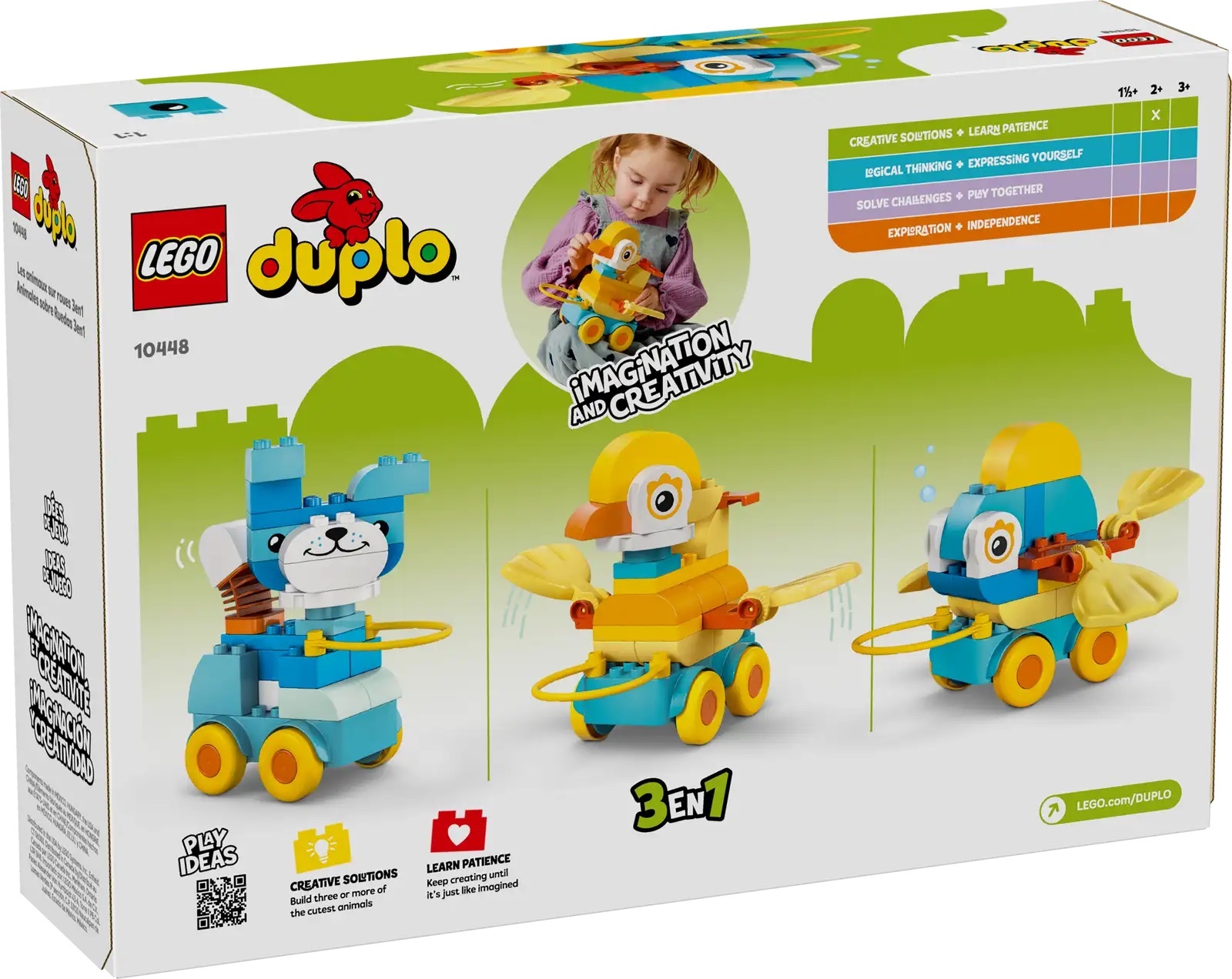 樂高 10448 3 合 1 有輪動物 ｜ LEGO DUPLO 系列 ｜ 飛米樂高專賣店