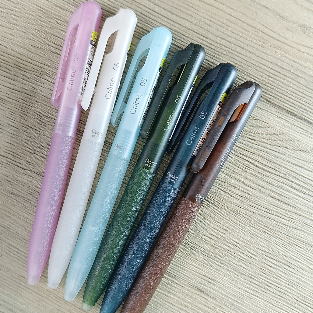 Pentel 飛龍．半透明系列 Calme靜暮輕油性筆 0.5mm 黑芯 共六色