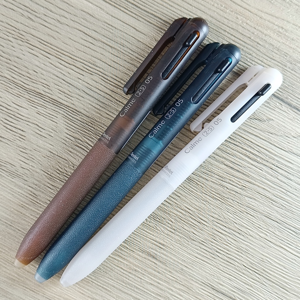 Pentel 飛龍．半透明系列 Calme靜暮2+S多機能輕油性筆 0.5mm 共三色