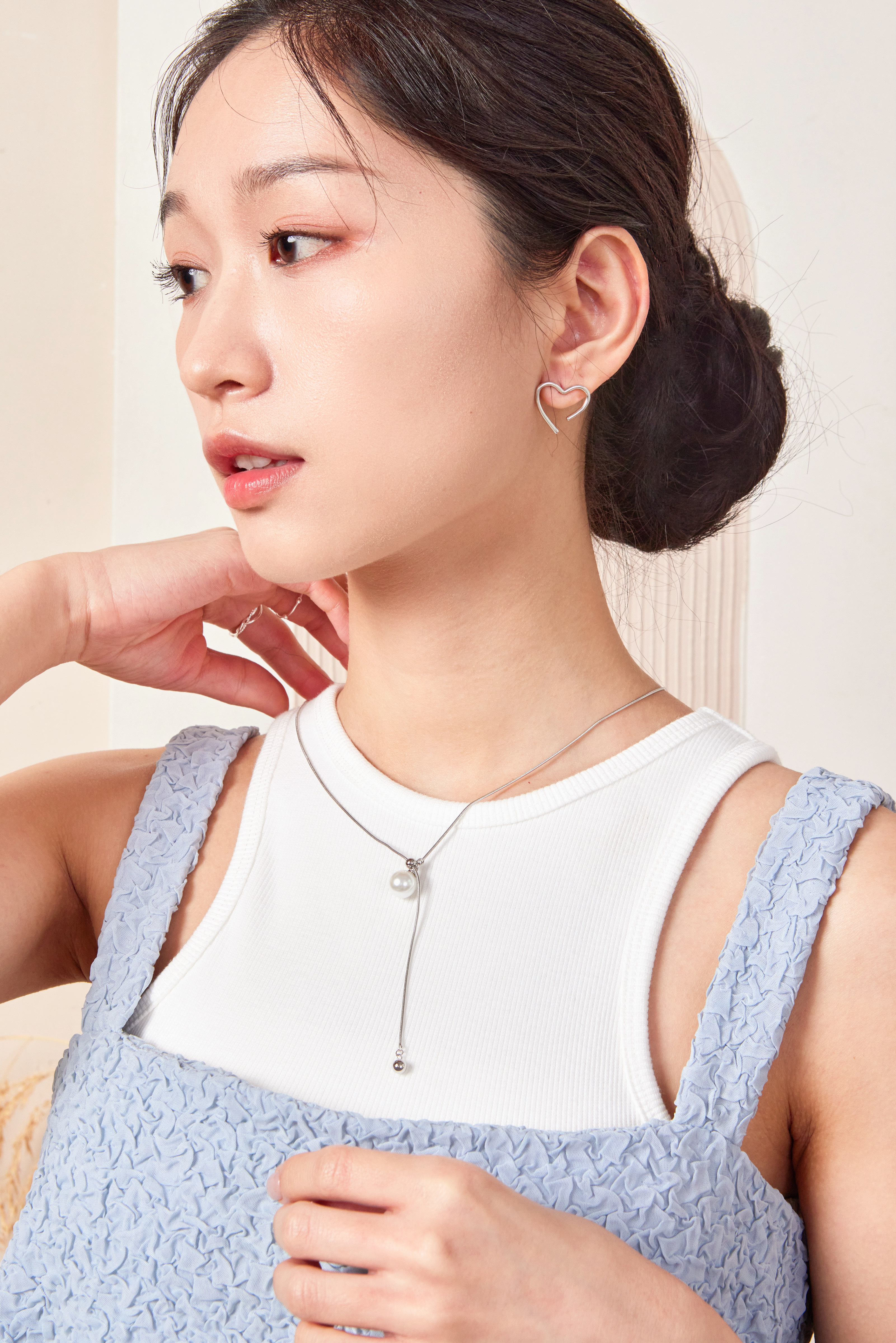 E2128  |  純銀愛心耳環