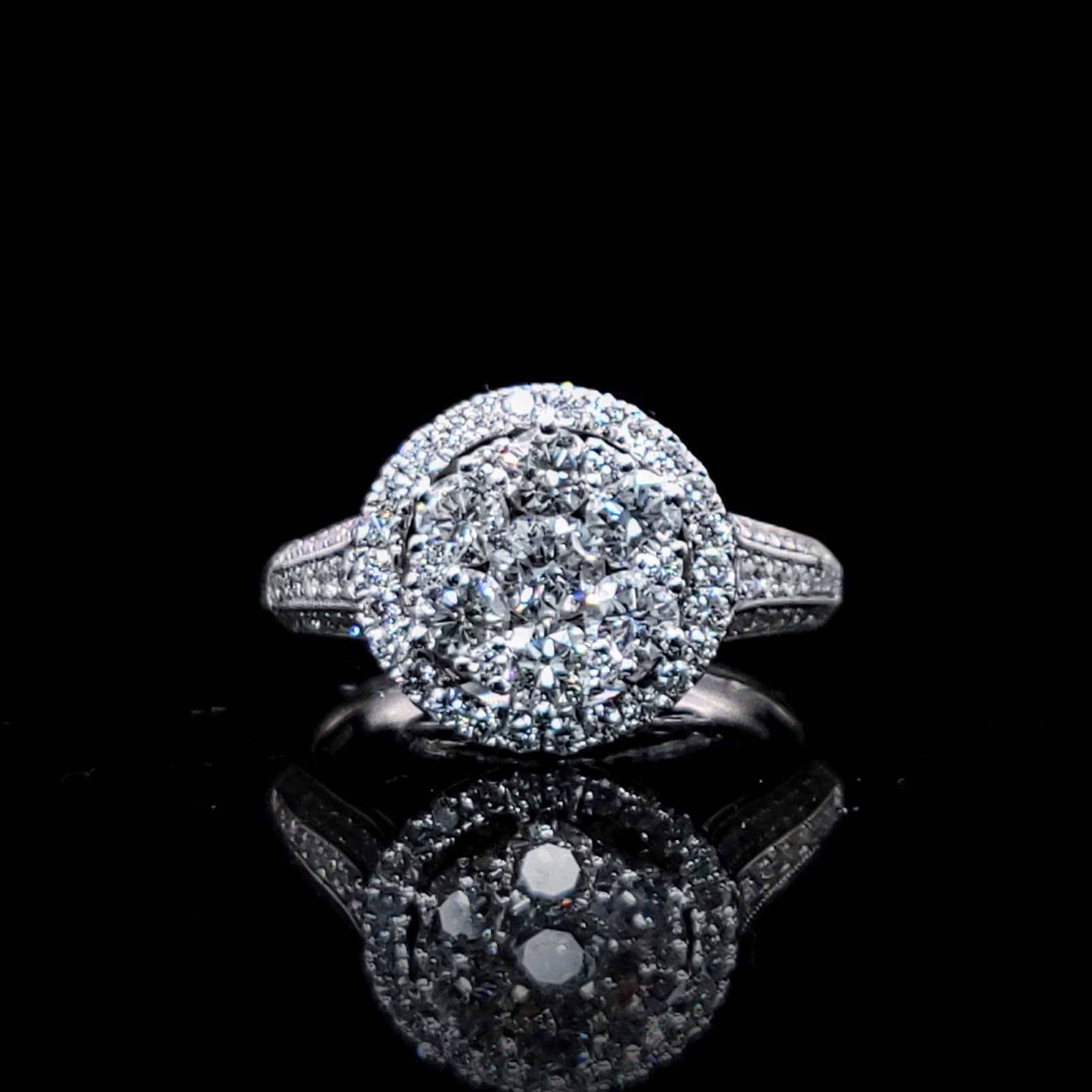 18K White Gold 1.21ct Diamond Ring