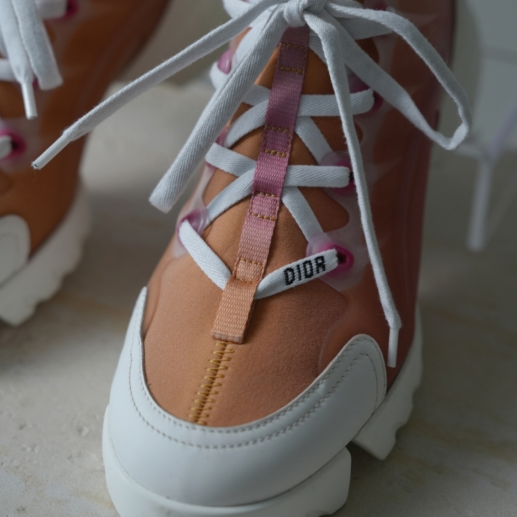 Dior 橘白色老爹鞋 38號