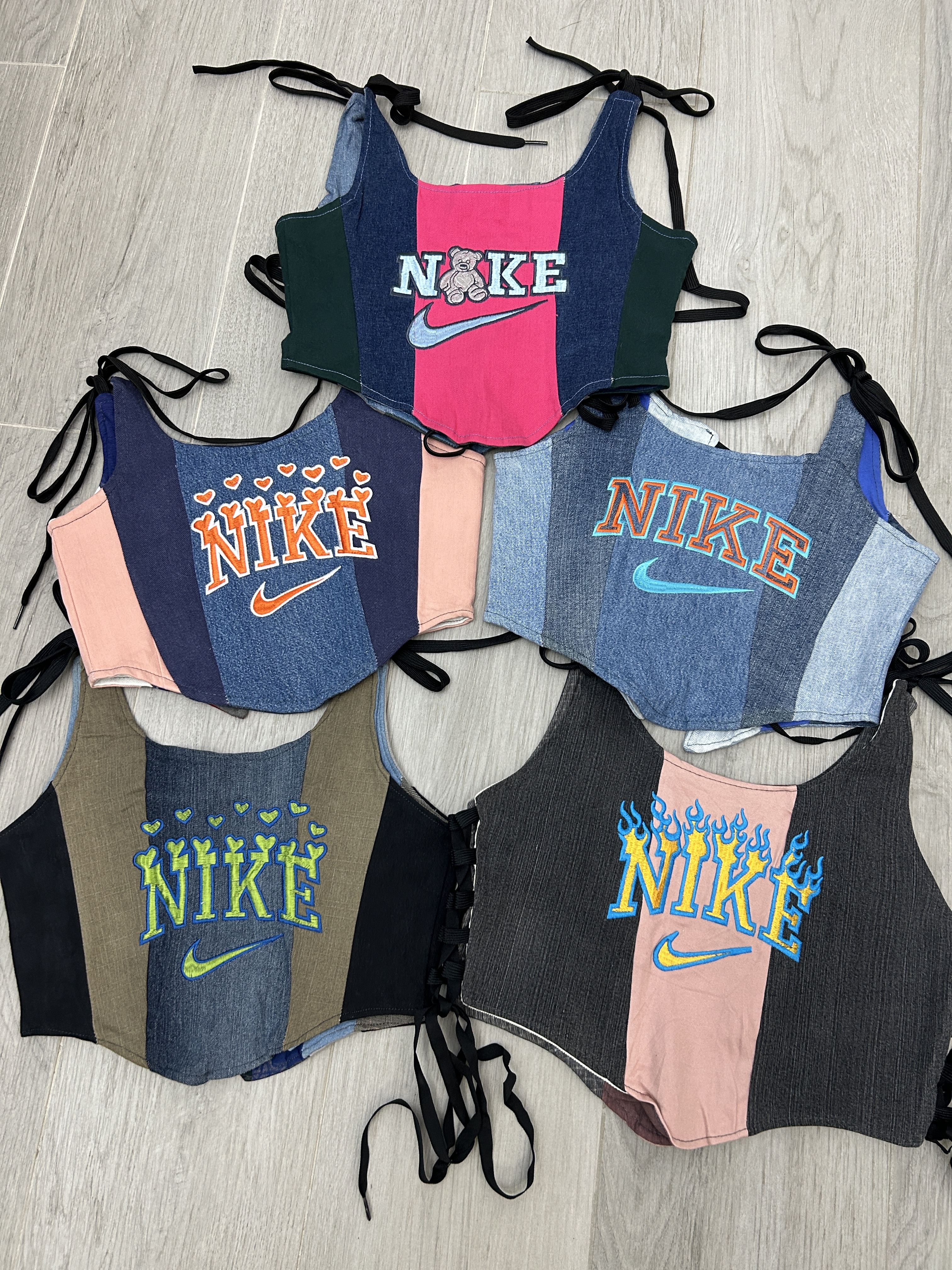 【現貨】泰國REMAKE牛仔併布馬甲