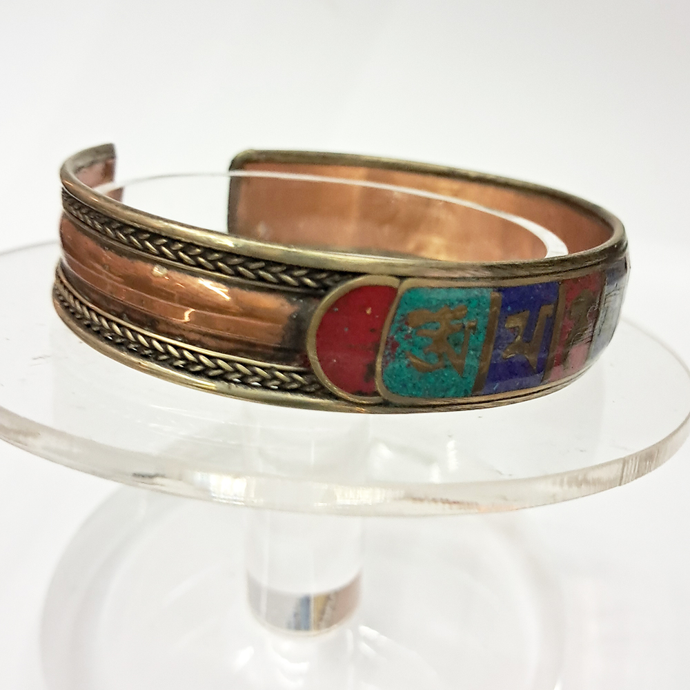 六字真言寶石藏銀手環【十方】142218