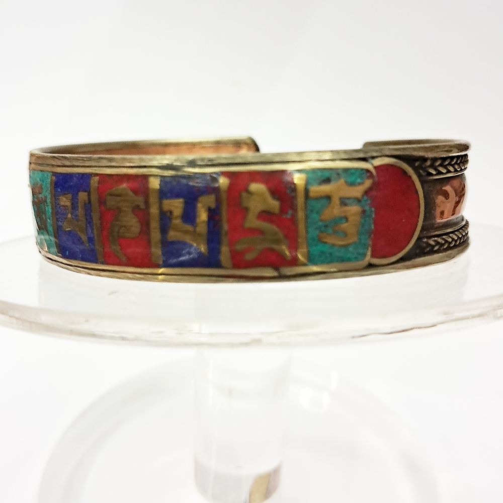 六字真言寶石藏銀手環【十方】142218