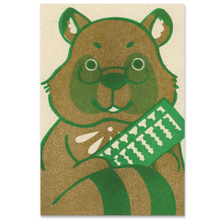 浣熊 日本吉祥物 明信片｜日本ACTIVE CORPORATION