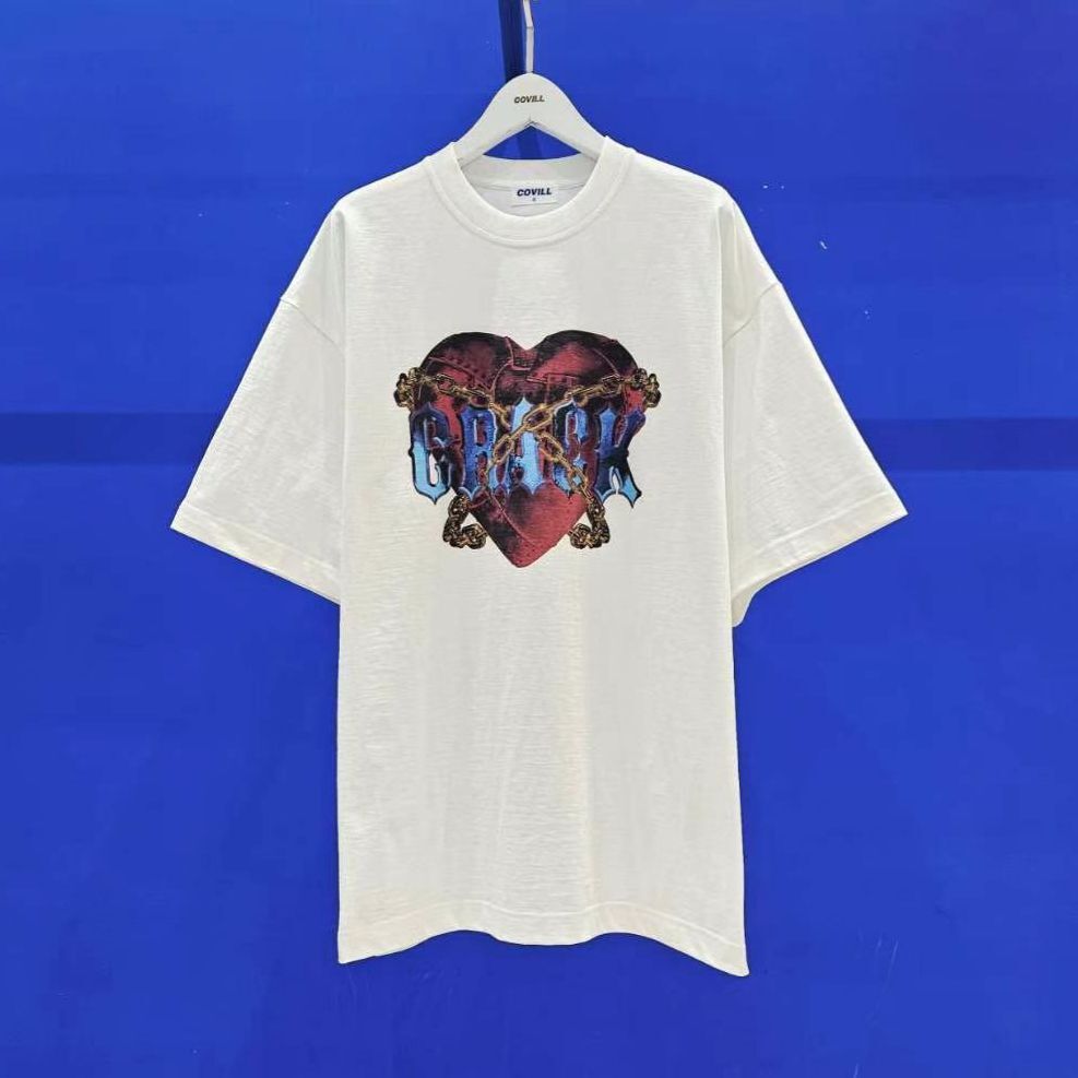 OverSize英文字圖案短袖Tee COVILL-194T