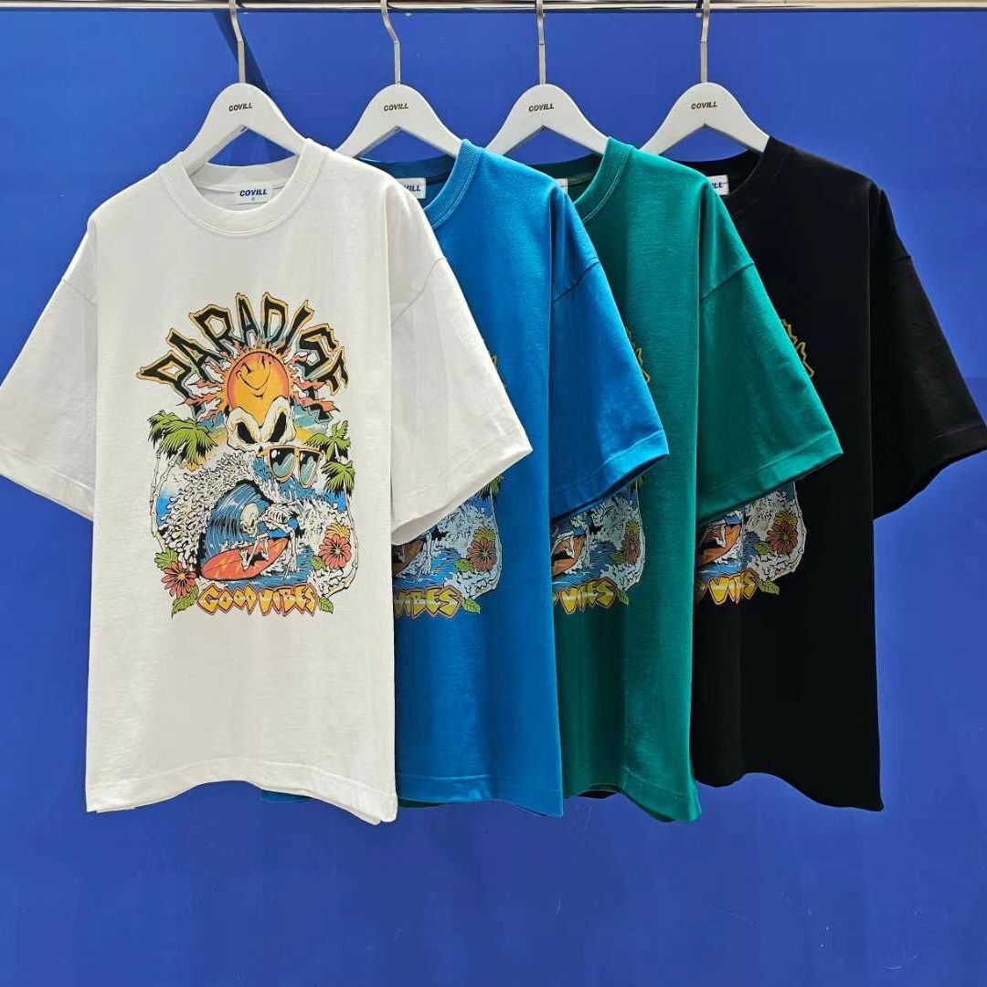 OverSize英文字圖案短袖Tee COVILL-197T