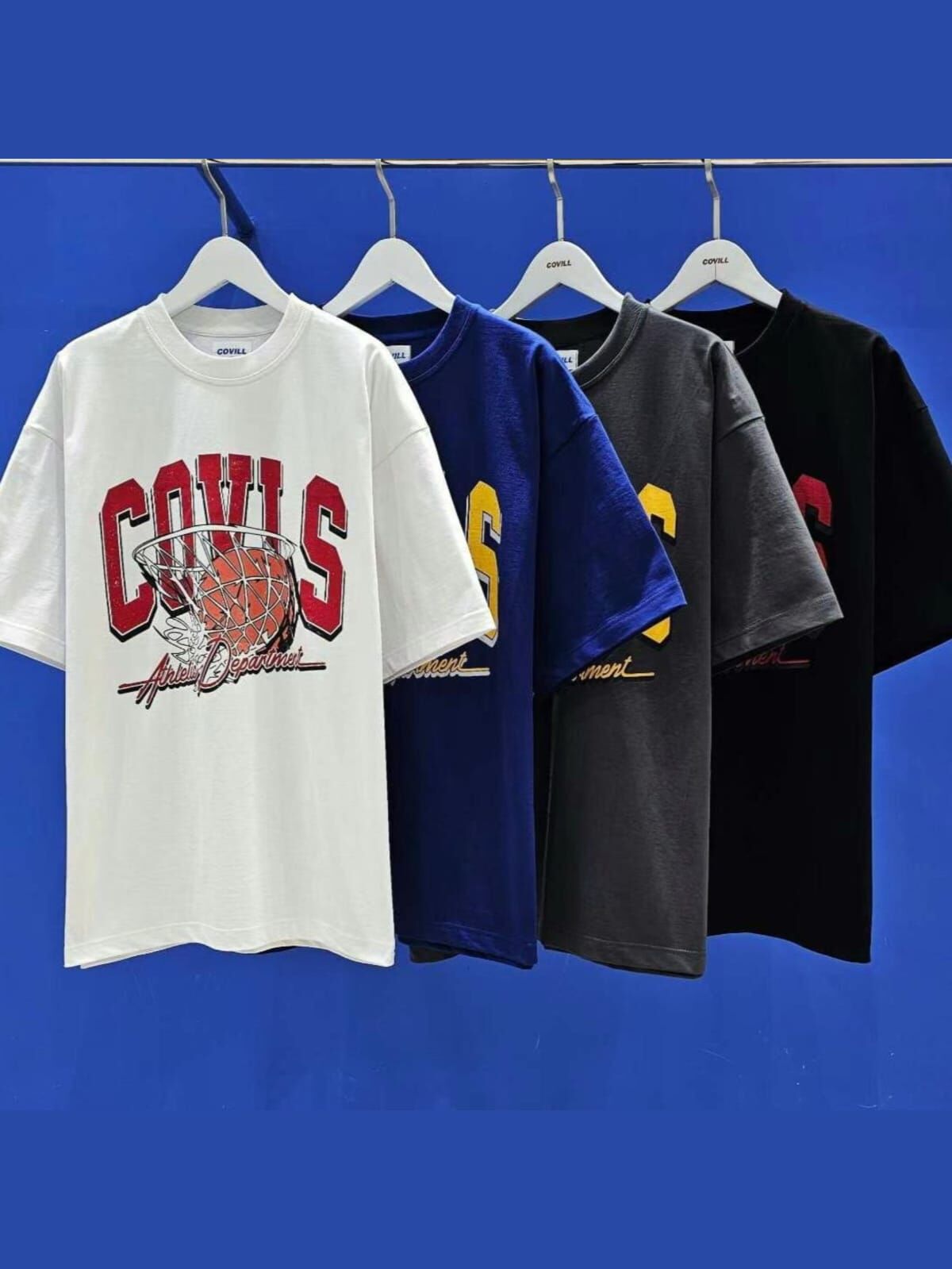 OverSize英文字圖案短袖Tee COVILL-196T