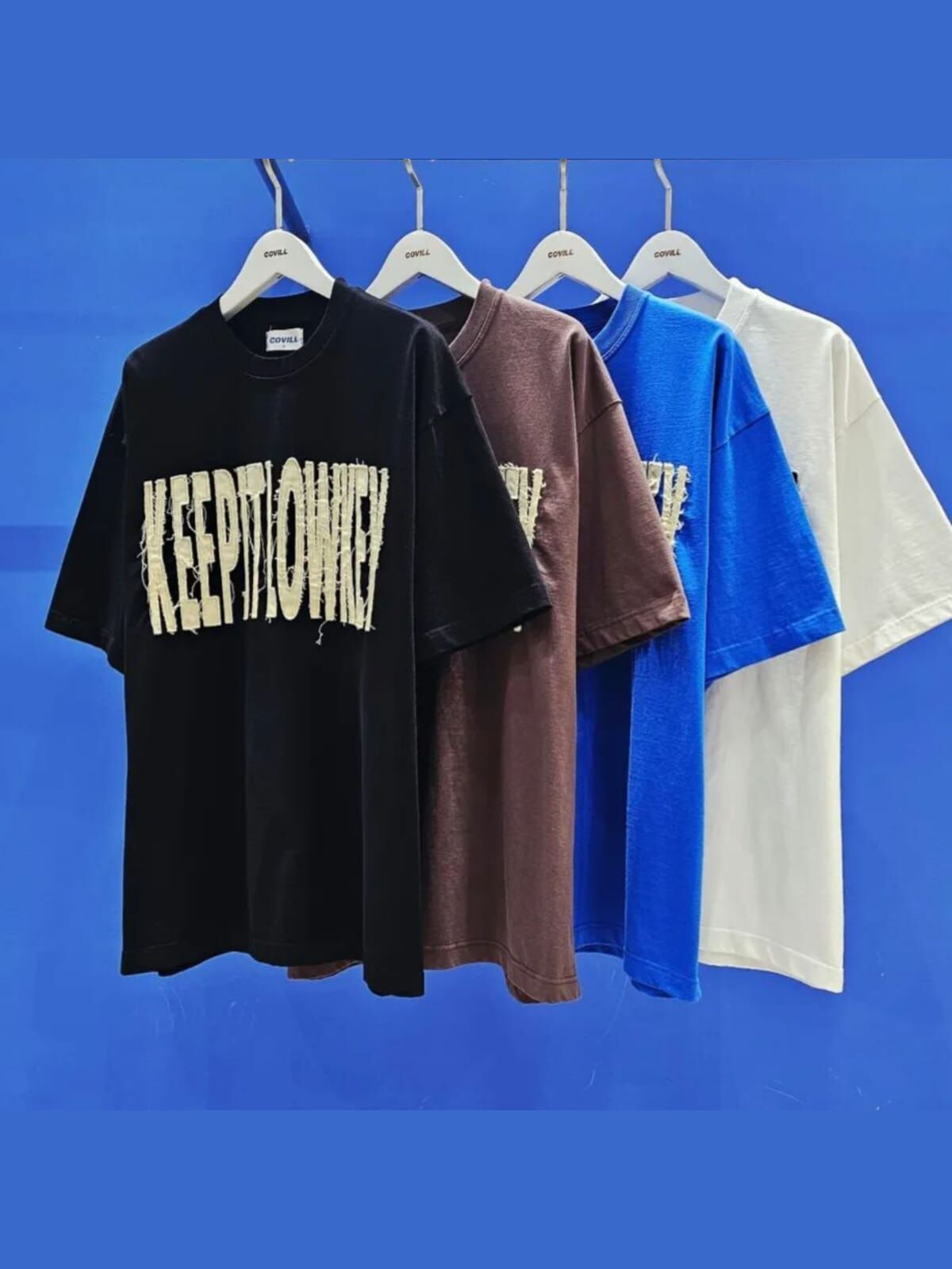 OverSize英文字短袖Tee COVILL-195T