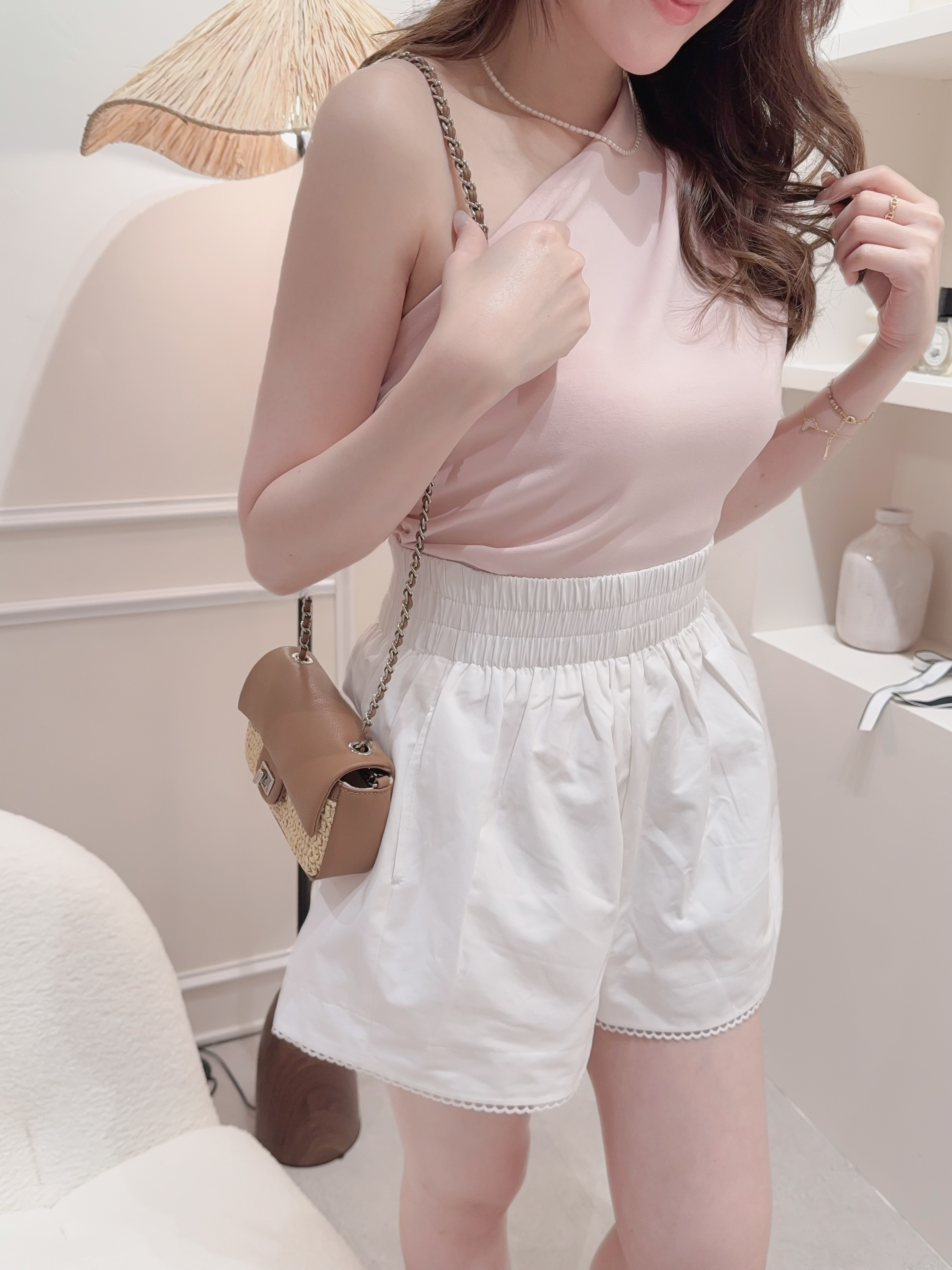 氣質女神斜肩Top