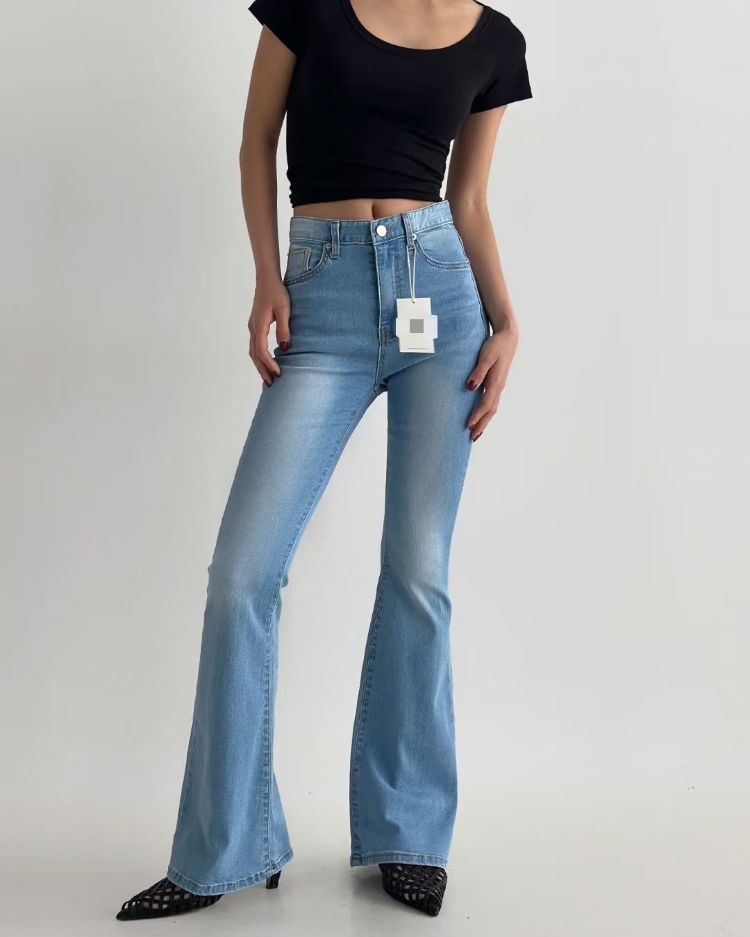 825牛仔喇叭長褲