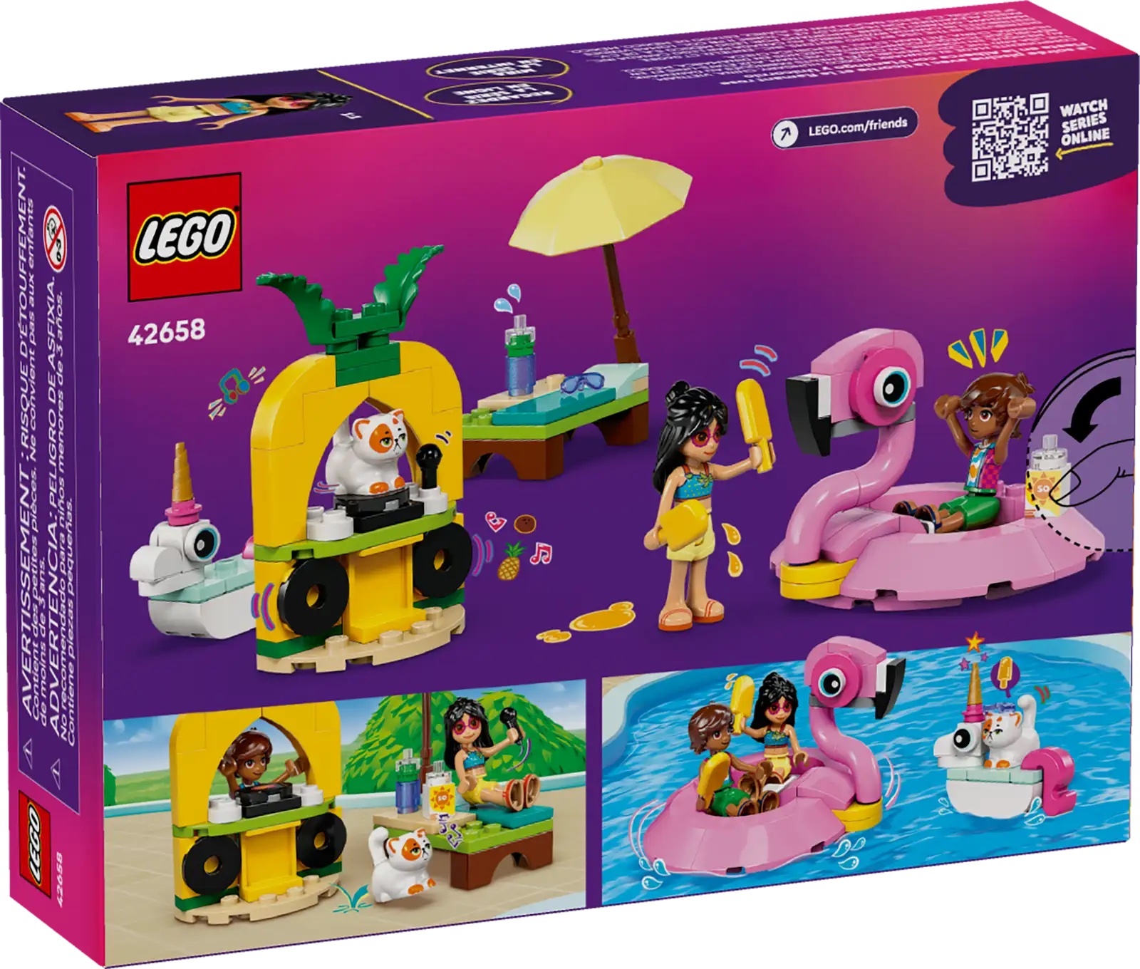 樂高 42658 獨角獸和紅鶴泳池派對 ｜ LEGO Friends 系列 ｜ 飛米樂高專賣店