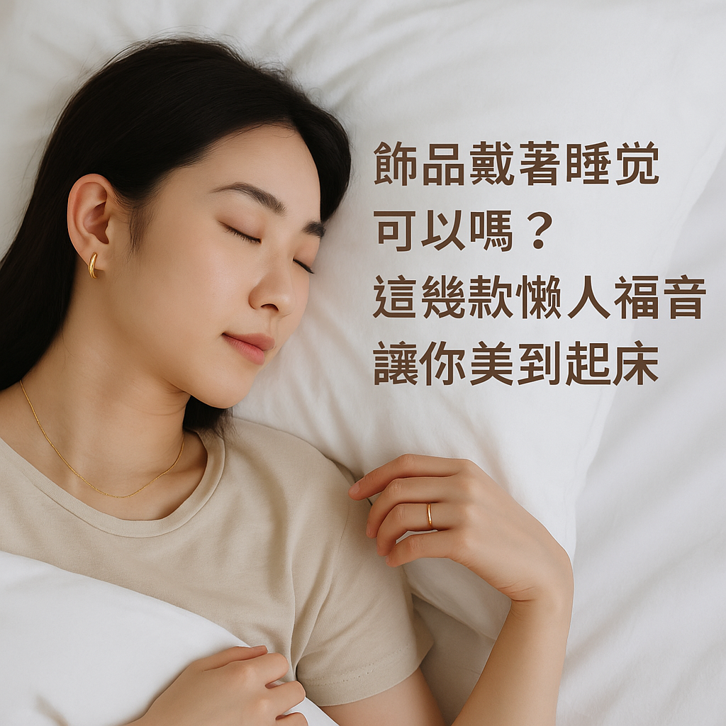 飾品戴著睡覺可以嗎？這幾款懶人福音讓你美到起床