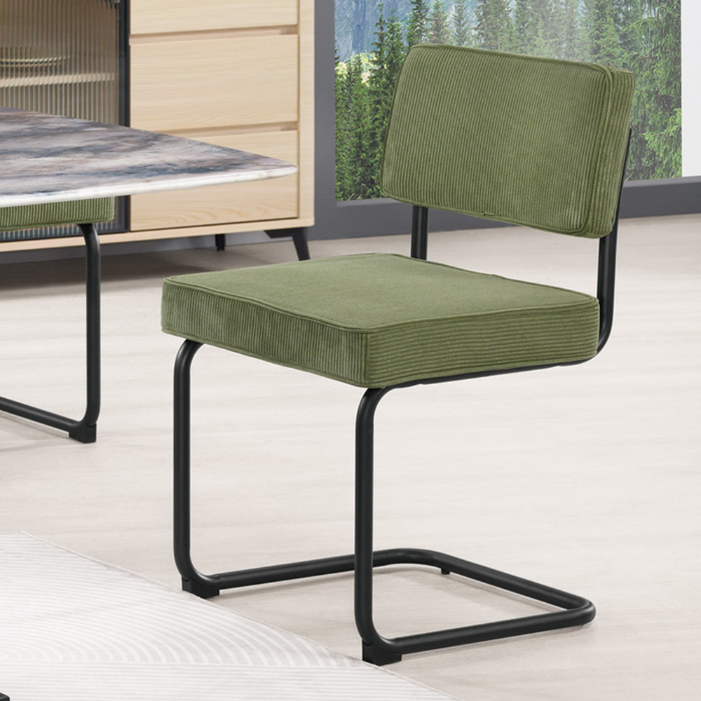 帕丁工業風絨布面造型餐椅/單椅/休閒椅/洽談椅/商業椅(兩色可選)