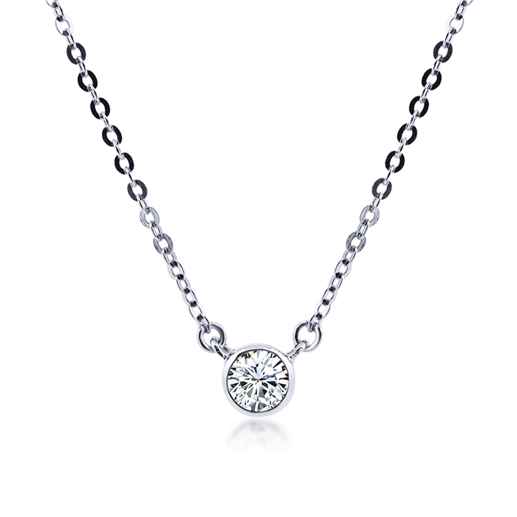 925純銀「時尚焦點」套鍊 (15吋+5公分延長鍊)-SDS0007