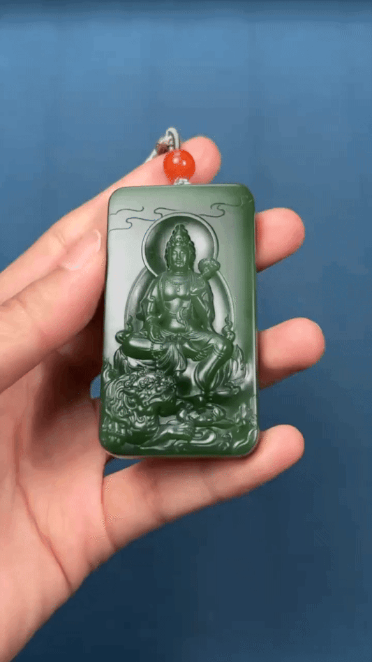 59284 和田玉文殊菩薩