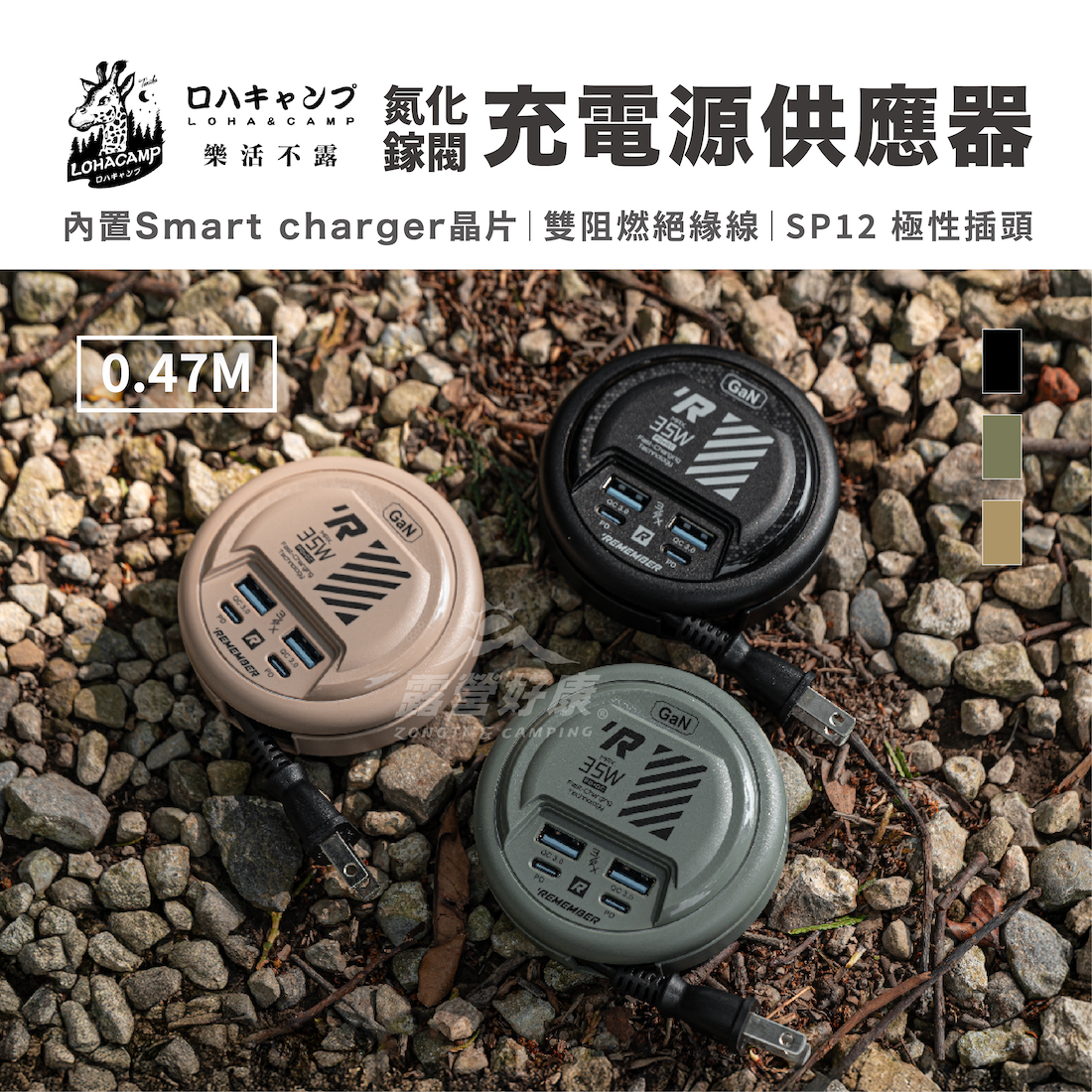 【樂活不露】 氮化鎵閥充電源供應器 EC-04 GJ11