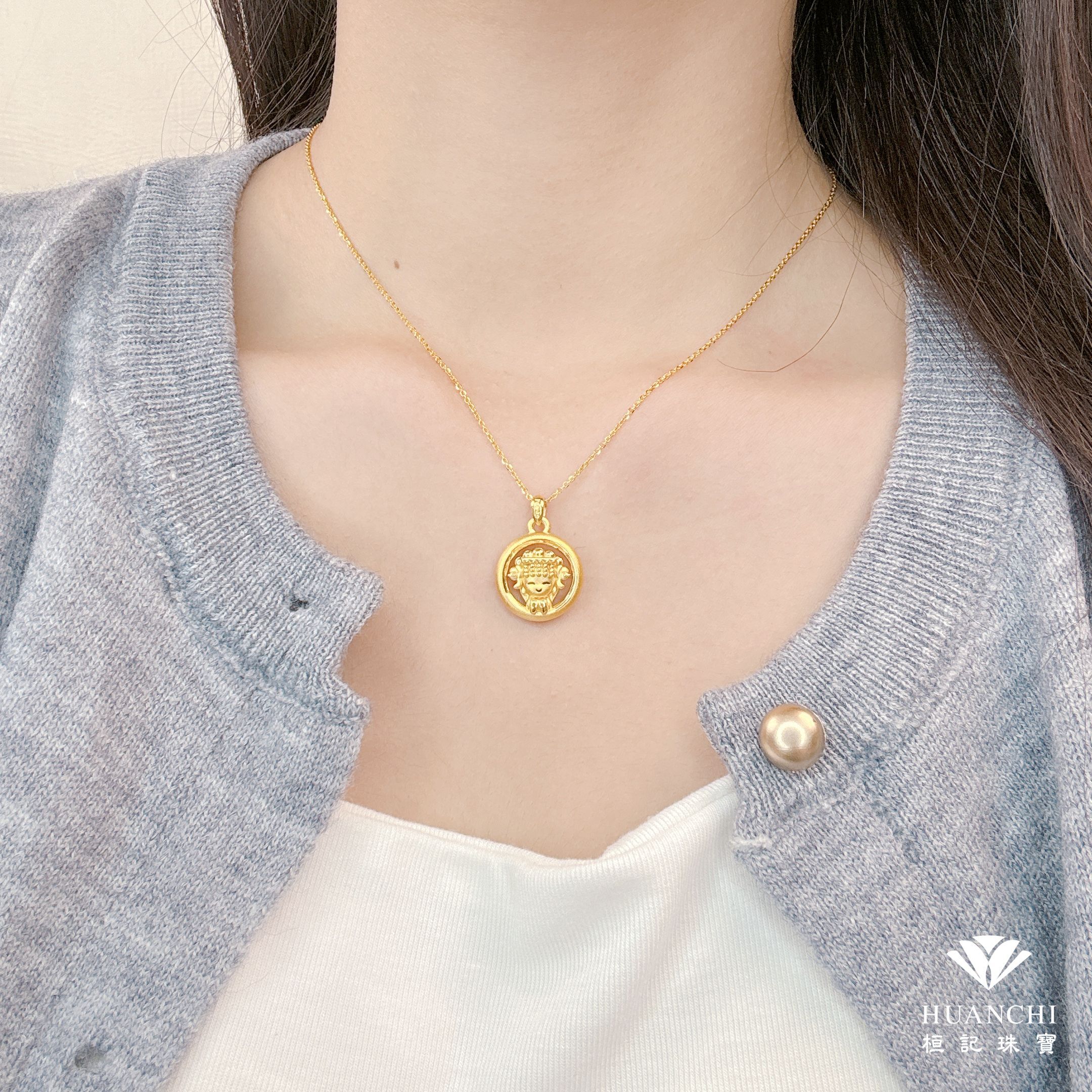 白沙屯媽祖 有緣媽祖 黃金墜子