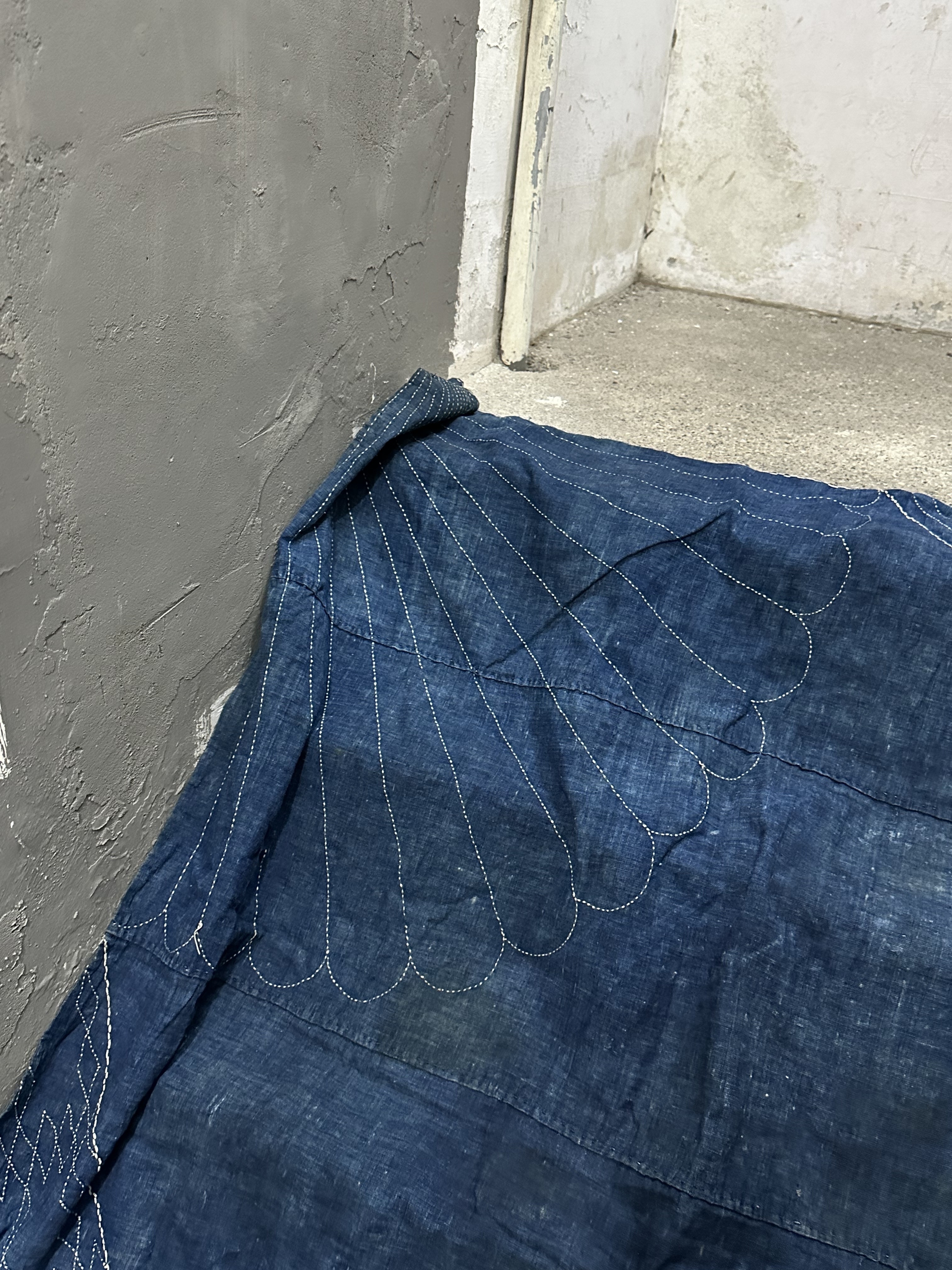 Japan Aizome Sashiko Cloth 126×110cm