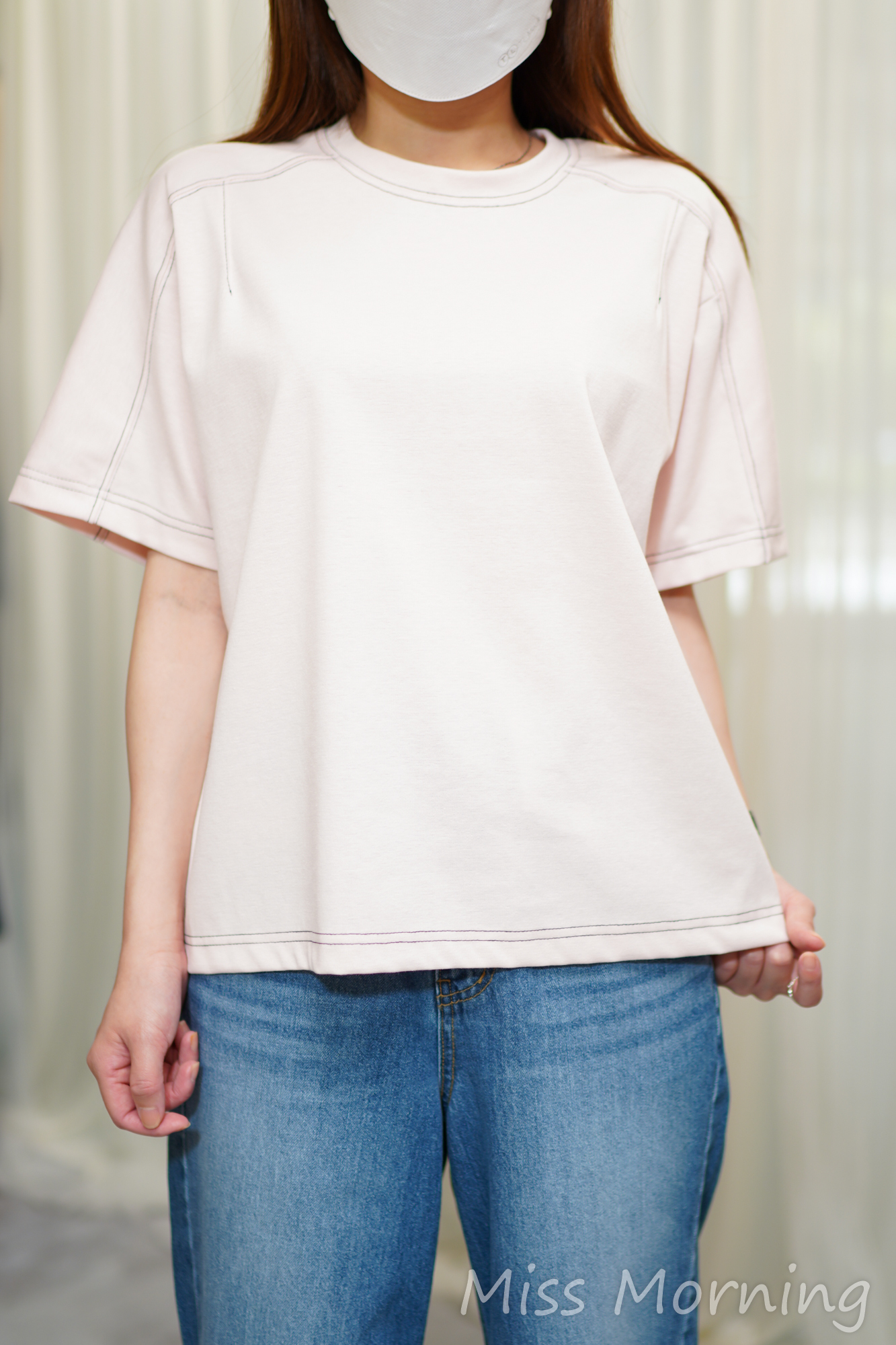 明線靚棉唔揀人著簡約tee(14619)