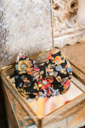 MACRAME ACC - 手工刺繡蝴蝶結髮夾 - (0228)