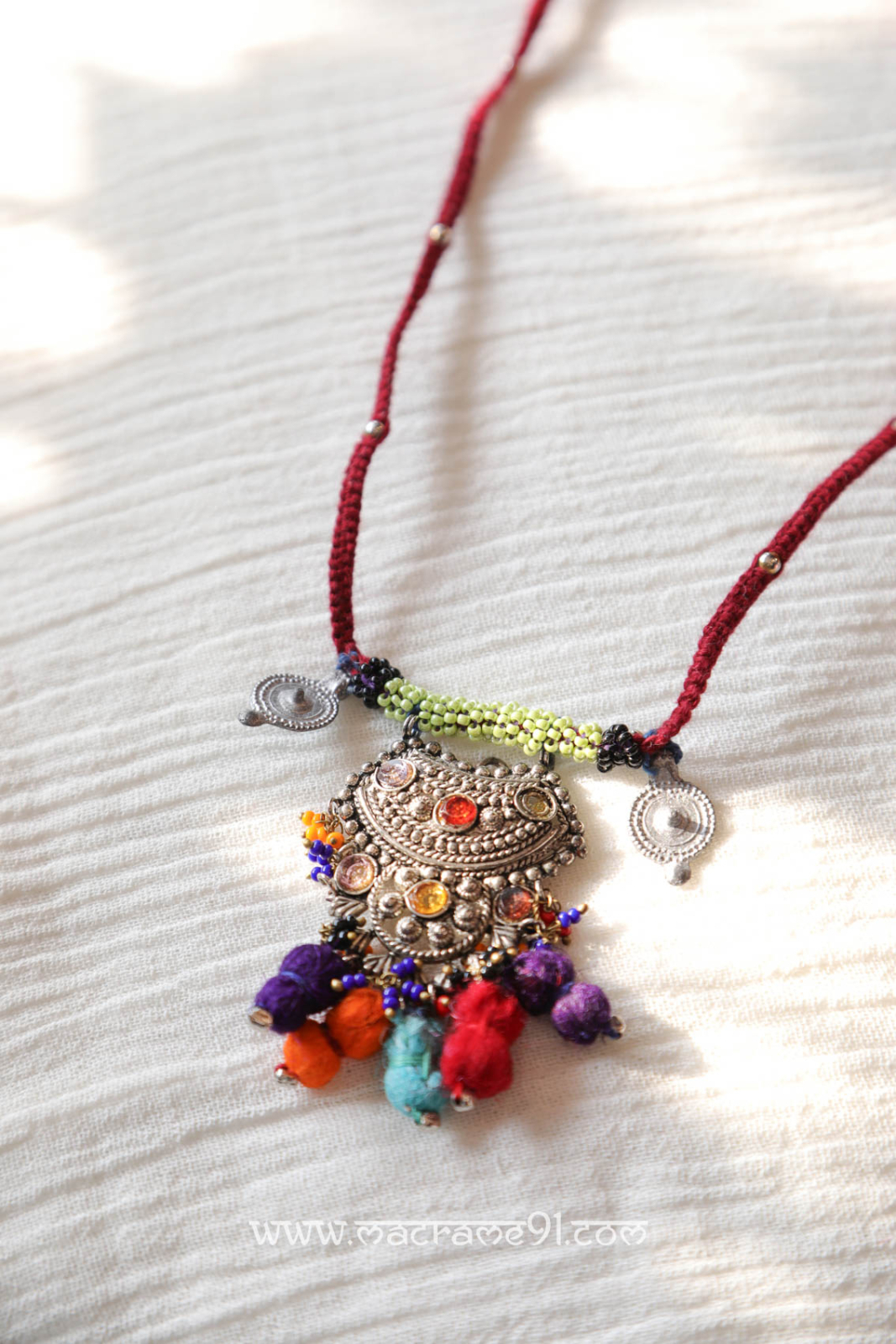 Macrame ACC - 銀項鍊 - J0437 (0228)