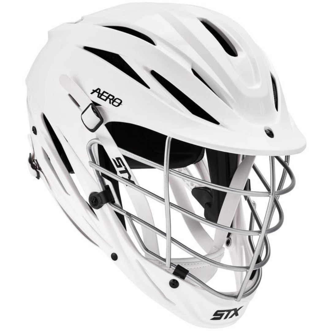 STX Aero White Lacrosse Helmet