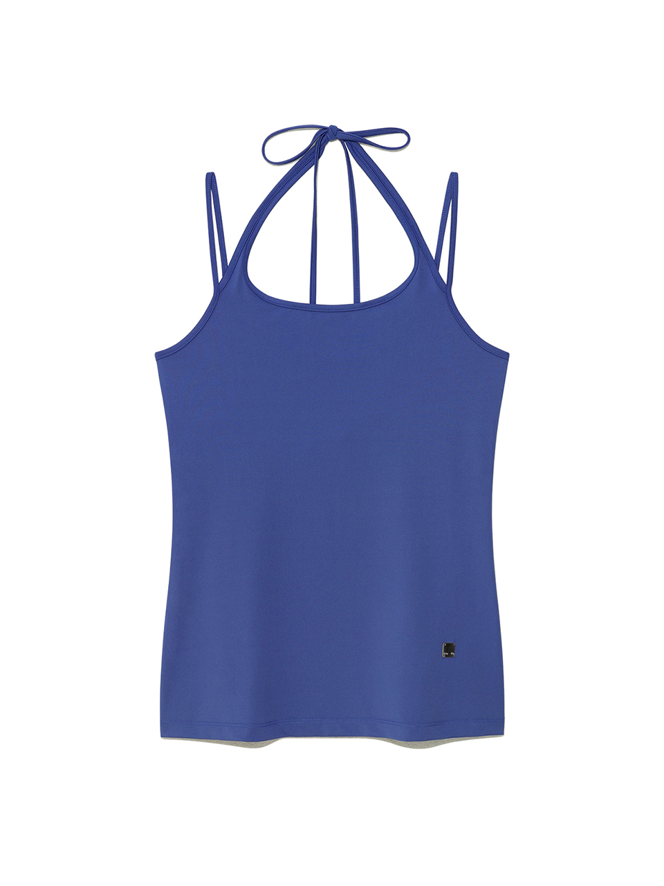 綁帶無袖上衣 藍色