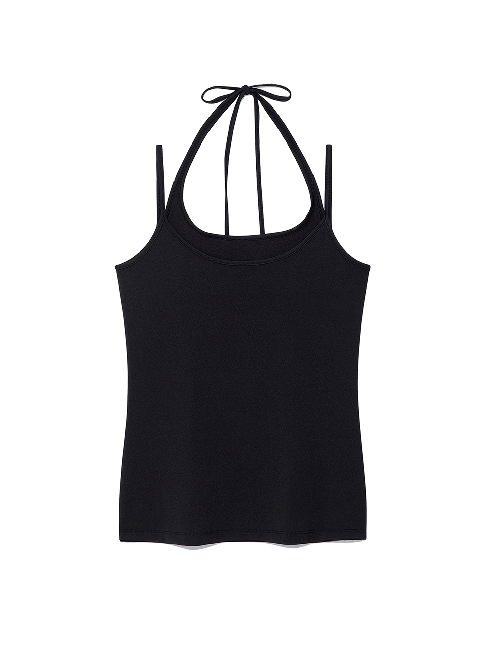 綁帶無袖上衣 黑色