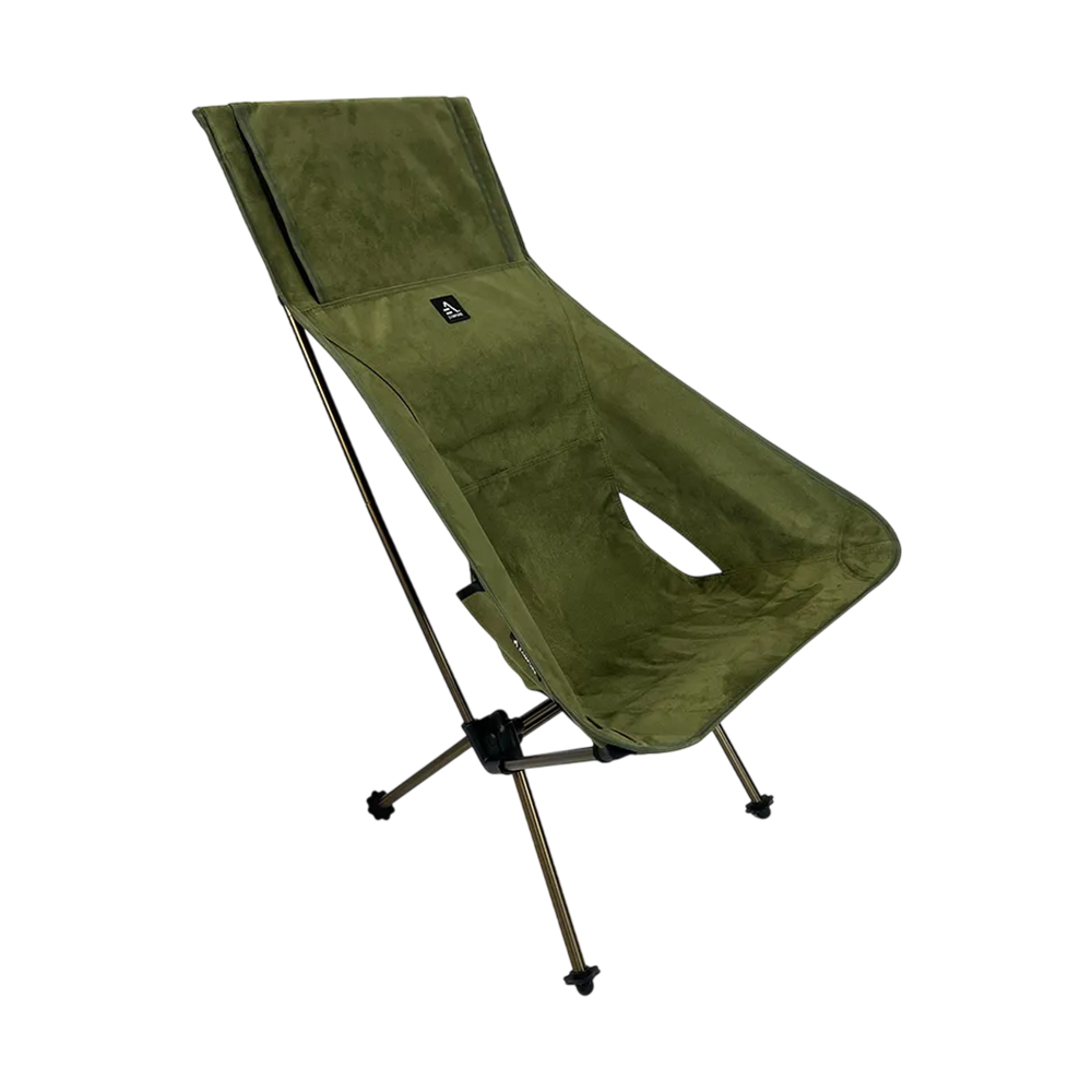 ZAMPURE 輕量麂皮感戰術椅 高背 軍綠