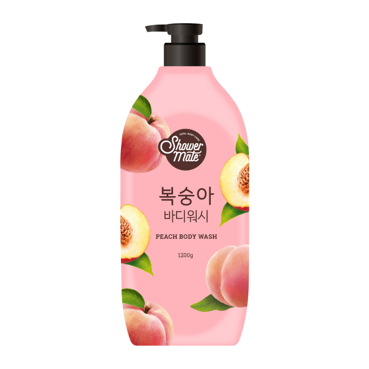 (箱購) Shower Mate 微風如沐 果香沐浴乳-甜蜜桃1200G（8瓶/箱）