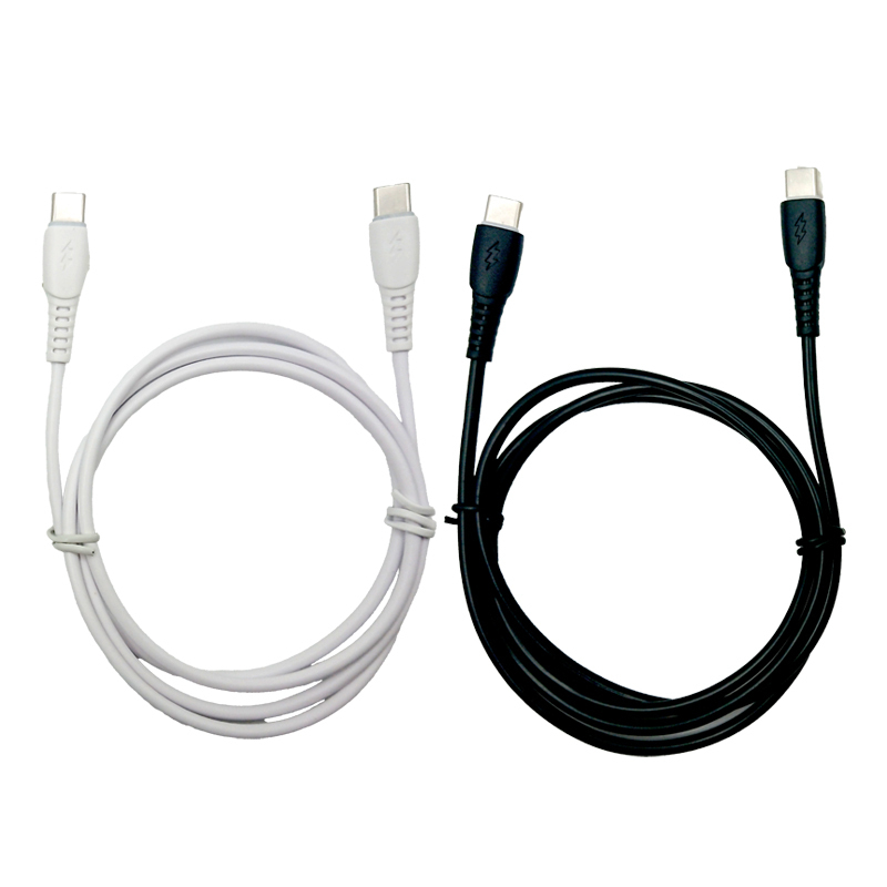 雙Type-C傳輸充電線/圓頭型 1m