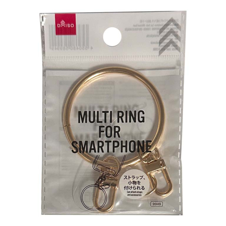 手機用多功能環扣/附2個掛勾＆插入片